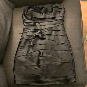 Black Strapless Bebe dress, Size XXS